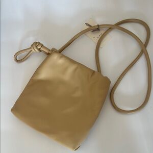 A New Day Tan  Bag with Adjustable Strap